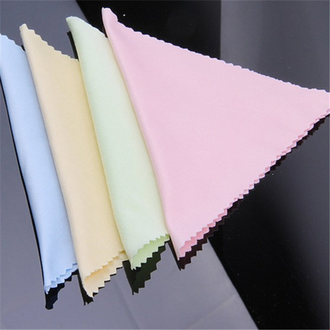 Fashion 100Pcs Sunglasses Eyeglass Cleaning Cloth Microfiber Clean Lenses Cloth Wipes