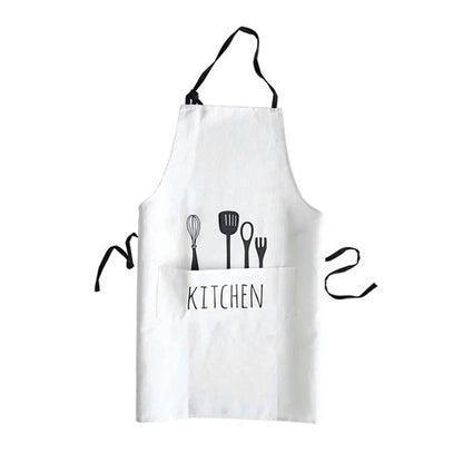 Comfortable Full Cotton Women Men Apron Commercial Restaurant Barbecue Home Dining Room Cooking Halterneck Aprons