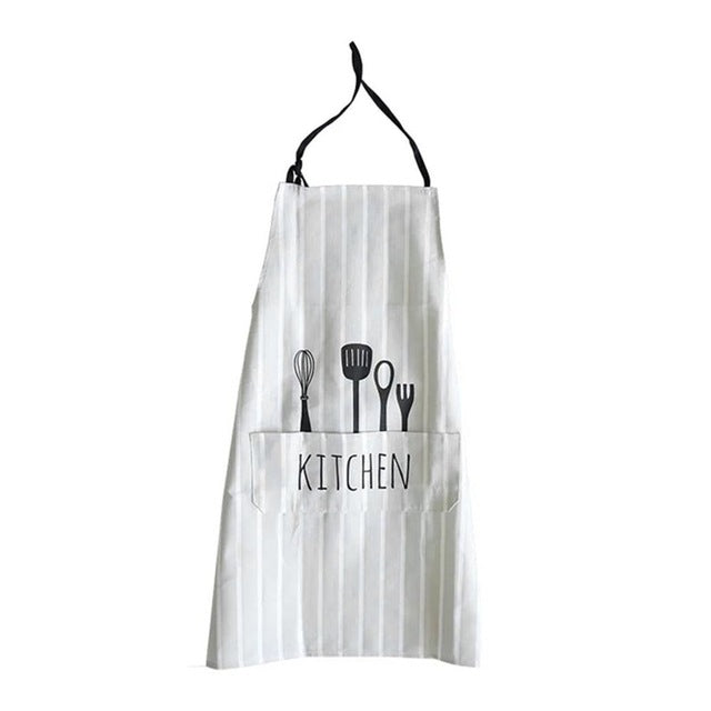 Comfortable Full Cotton Women Men Apron Commercial Restaurant Barbecue Home Dining Room Cooking Halterneck Aprons