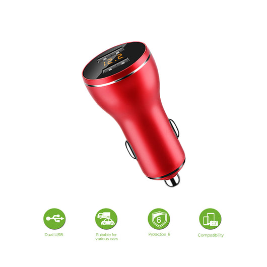 Powstro Dual USB Car Charger Quick Charge 2.0 Mobile Phone Car-charger 2.4A adapter for iPhone7 Samsung Xiaomi Car Phone Charger