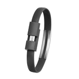 Wristband Micro USB Cable Charger Charging Data Sync For Android Cell Phone