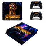 Avengers: Infinity War PS4 Slim Skin Sticker Decals Designed for PlayStation4 Slim Console and 2 controller skins
