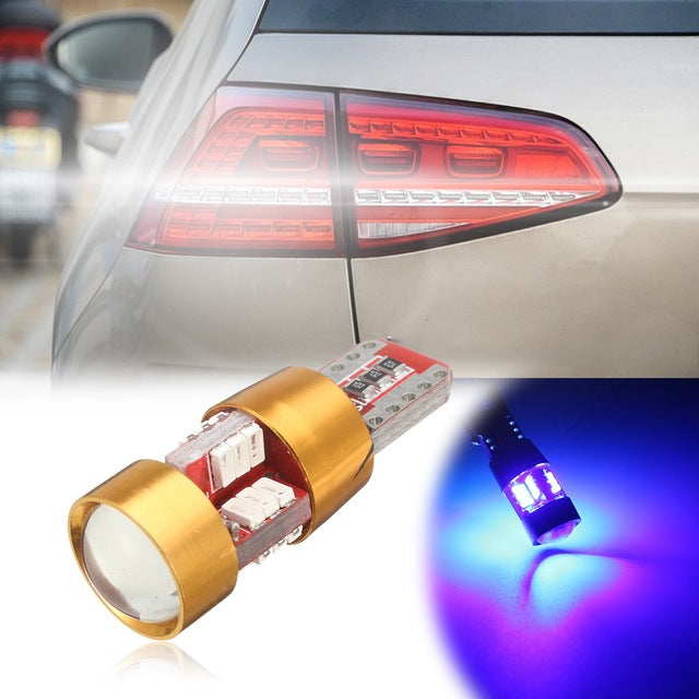 2Pcs 12V T10 3014 W5W 27 Car Auto Canbus LED Parking Lights Sidelight No Error Marker Lamp Clearance Lights Interior Light