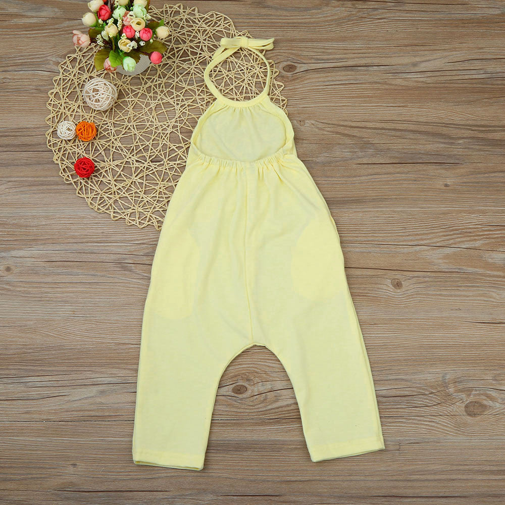 Toddler Kid Baby Girls Straps Rompers Jumpsuits Piece Pants Clothing