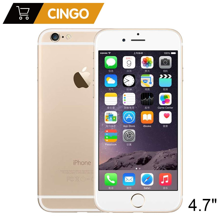 Unlocked Apple iPhone 6 1GB RAM 16/64/128GB ROM 4.7 inch 8.0 MP Camera IOS Dual Core 1.4GHz 3G WCDMA Used 4G LTE Mobile phone