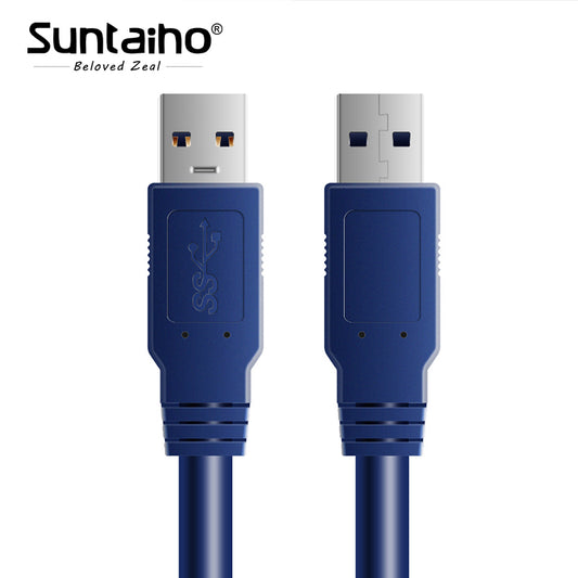 Suntaiho USB to USB 3.0 Cable Data Cable Male to Male USB Extension Cable for Radiator Hard Disk Webcom USB 3.0 Cable