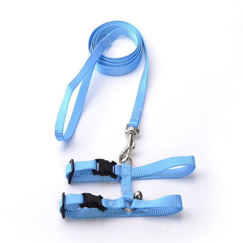 Pet Rabbit Harness Leash for Soft Nylon,Running,Walking