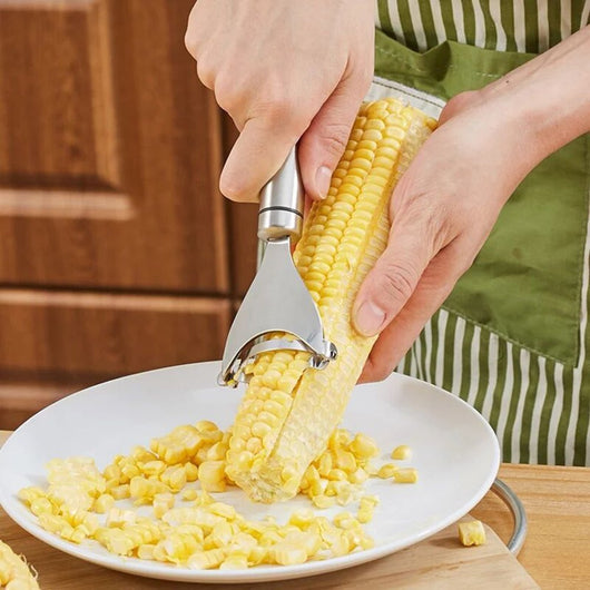 Corn Slicer Peeler Thresher Tool Kitchen Cob Kerneler Cutter Stripper