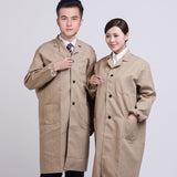 Spring Autumn Men Women Jacket Long Sleeve Pockets Uniform Coat Coveralls Dustproof Worker Clothes H9
