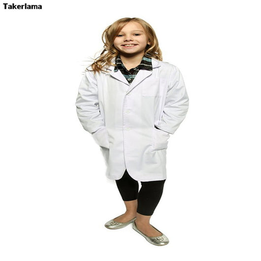 Takerlama Kid's Lab Coat by Working Class Durable Lab Coats for Kid Scientists or Doctors Cosplay Customs