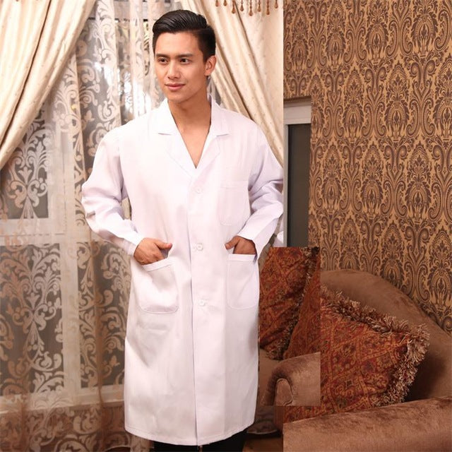 Men 's and women' s medical lab coat lab coat lab coat long - sleeved doctor suit nurse suit