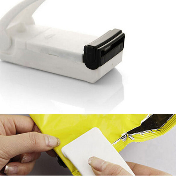 Home Use Portable Mini Sealer Multifunction White Bag Clips Handheld Heat Sealing Machine Seal Packing Plastic Bag Kitchen Tool