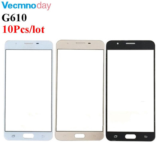 Vecmnoday 10pcs Touch Screen Lens For Samsung Galaxy J7Prime G610 On7 2016 J7 Prime Front Outer Glass Cover Panel Replacement