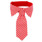 Stripe Adjustable Pet Bow Tie and Collar for Only Large Dogs