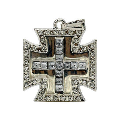 Crystal Metal Christian Cross USB Flash Drive 8GB 16GB 32GB 64GB Pendrive Pen Drive USB 2.0 Flash Memory Stick Personalized Gift