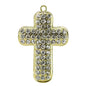 Crystal Metal Christian Cross USB Flash Drive 8GB 16GB 32GB 64GB Pendrive Pen Drive USB 2.0 Flash Memory Stick Personalized Gift