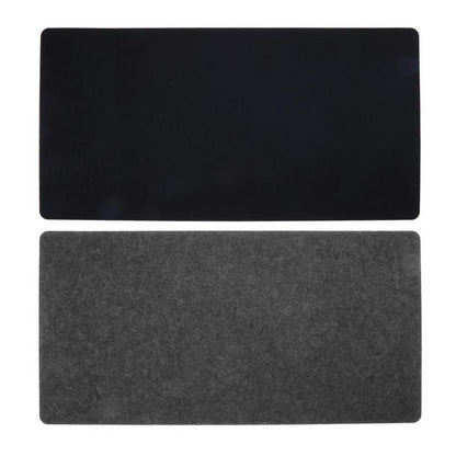 Simple Felt Cloth Mouse Pad Keyboard Cushion Office Home Desk Mat Supplies 630 x 325 x 2mm Black/ Dark grey