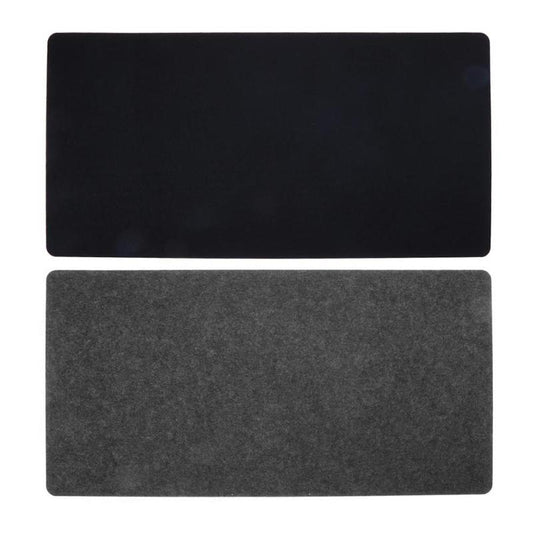 Simple Felt Cloth Mouse Pad Keyboard Cushion Office Home Desk Mat Supplies 630 x 325 x 2mm Black/ Dark grey