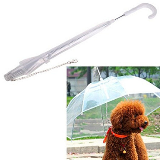 Waterproof Pet Umbrella Dog Transparent Umbrella Raincoat