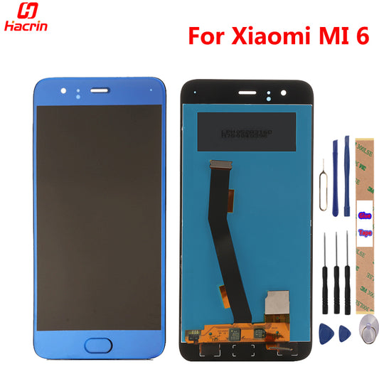 Xiaomi Mi 6 LCD Display + Touch Screen 100% New FHD 5.15" Digitizer Assembly Replacement For Xiaomi MI 6 M6 Mobile Phone