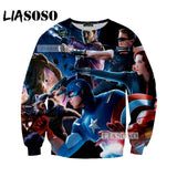 LIASOSO NEW Movie Avengers 3 Infinity War Superhero Thanos Thor Hulk Tees Shirts 3D Print T shirt/Hoodie/Sweatshirt Unisex G574