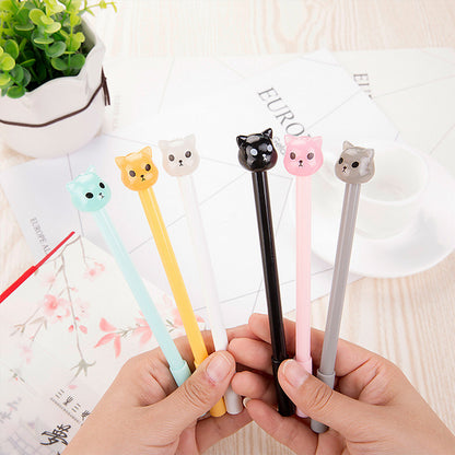 Cute cat animal gel pen kawaii stationery pens canetas material escolar office school supplies papelaria