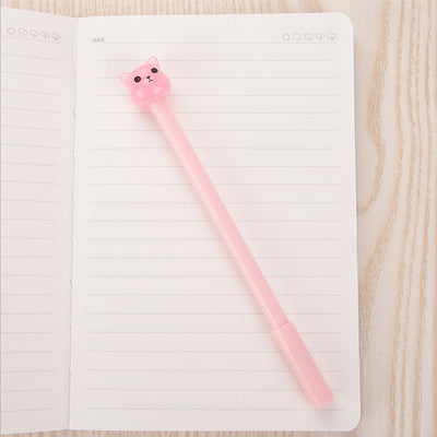 Cute cat animal gel pen kawaii stationery pens canetas material escolar office school supplies papelaria