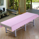 Beauty Salon Spa Massage Bed Sheet 80x190/120x190cm 100% Cotton Plain Flat Sheet Table Cover Bed Sheets With Hole