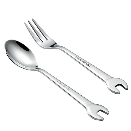 Wrench Shape Tableware Home Kitchen Stainless Steel Fork Spoon