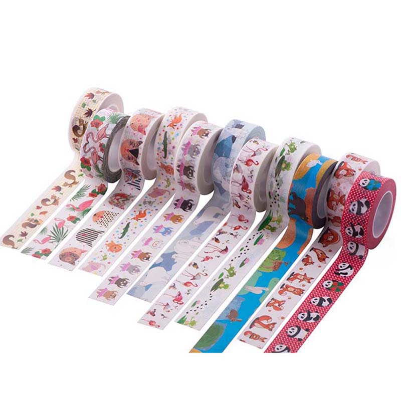 Hoomall Kawaii Stationery Washi Tape Scrapbooking Masking Tape Photo Album DIY Stickers Label Handmade School Office Supply