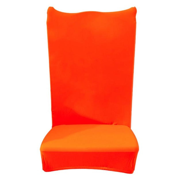 Washable Thin Solid Elastic Chair Cover Banquet Seat Chair Wrap Hotel Decoration Home Office Supplies Colorful Chair Covers