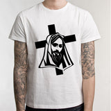 Jesus Shirt Men Short Sleeve I Love Jesus Christ T Shirt Cool Basic Summer Top Tees Christian T-shirt Mens Clothing
