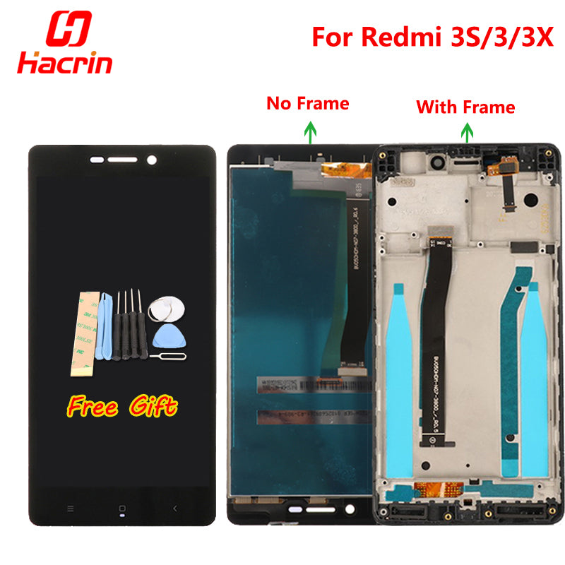 Xiaomi Redmi 3 LCD Display + Touch Screen 100% New Digitizer Assembly Replacement Repair Accessories For Xiaomi Redmi 3S/3/3X