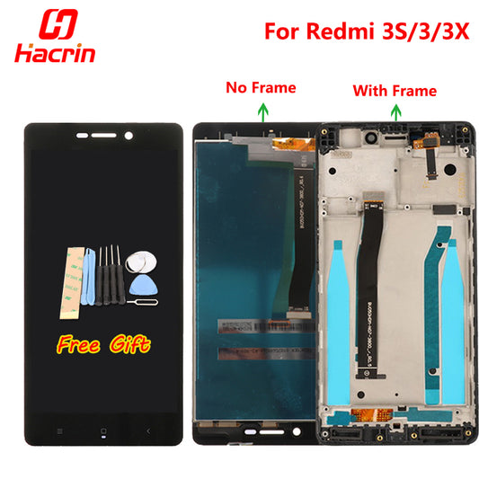 Xiaomi Redmi 3 LCD Display + Touch Screen 100% New Digitizer Assembly Replacement Repair Accessories For Xiaomi Redmi 3S/3/3X