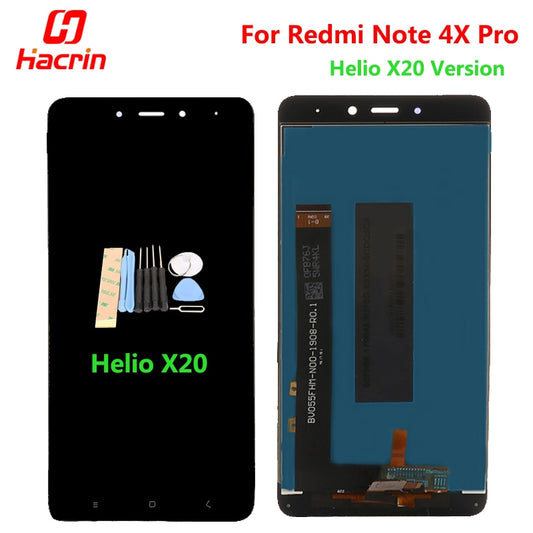 Xiaomi Redmi Note 4X Pro LCD Display Touch Screen Digitizer Assembly Replacement For Redmi Note 4X Pro Prime Helio X20