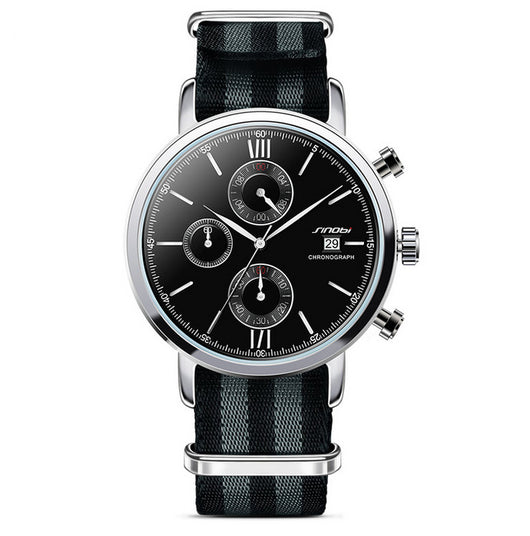 SINOBI Brand Watch Men Watch Chronograph Men's Watch James Bond 007 Wrist Watch