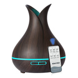 400ml air diffuser electric Aroma Essential Oil Diffuser Ultrasonic Air Humidifier Wood Remote Control Mistmaker for home