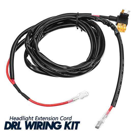 1Set Car Headlight DRL wiring kit for Jeep/Wrangler JK/TJ 1997-2017 for Harley for LED daytime running light Wire Kit