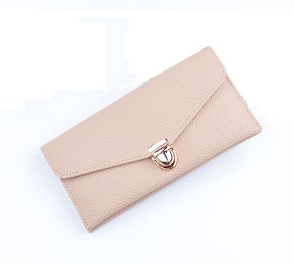 Women 's Long Section of Solid Color Fashion Wallet Female Hand Bags