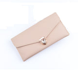 Women 's Long Section of Solid Color Fashion Wallet Female Hand Bags