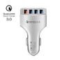 Powstro QC3.0 Car Charger Fast Quick Mobile Phone Charger Adapter 4 Port USB Car Charger Adapter Universal For iPhone Samsung