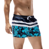 Mens Breathable Swim Trunks Pants Swimwear Shorts Slim Wear Flower Printing