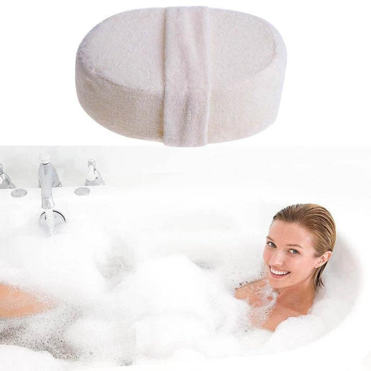 Body Brush Natural Loofah Effective Exfoliator Bath Pad Massage Shower Loofah Back Spa Bath Shower Sponge Round Scrub
