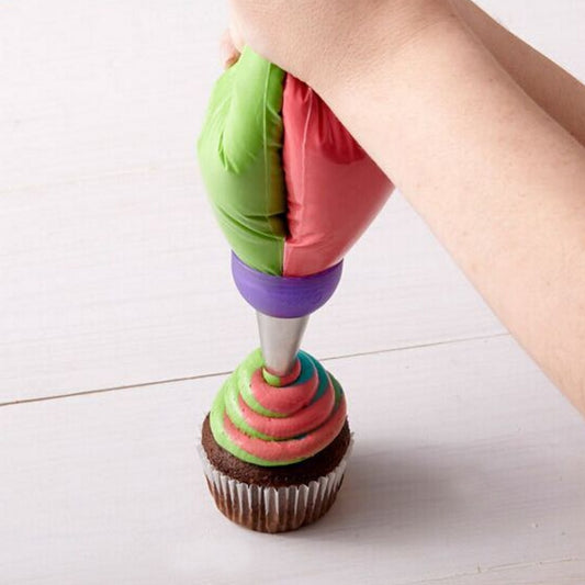 Top Sale 1pcs 3 Holes Cake Decoration Converter Mix 3 Colors Icing Piping Nozzle Converter For Cupcake Nozzle Converter