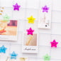 6 pcs/lot Creative Five-Pointed Star Clip Photo Craft DIY Decoration Notes Letter Paper Clip Office School Student Supplies