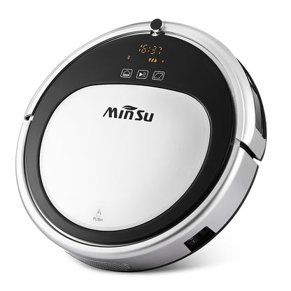 MinSu Cordless Smart Robotic Vacuum Cleaner For Home Remote Control Floor Cleaning Robot Self-Recharging 1800pa Strong Suction