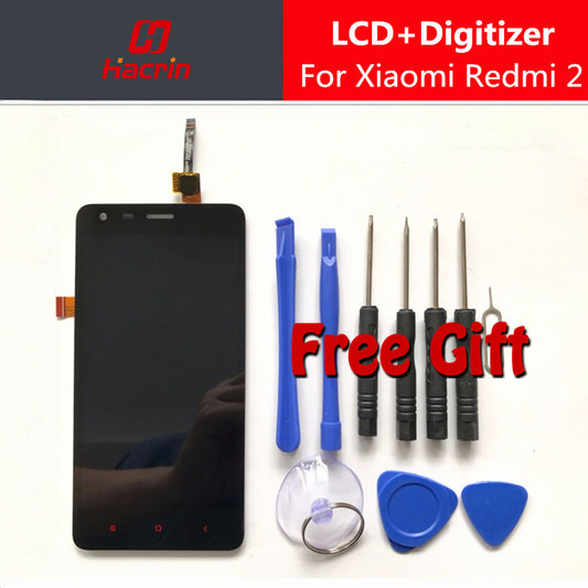 Xiaomi Redmi 2 LCD Display + Touch Screen Glass Panel Digitizer Assembly Replacement For Redmi 2A Redmi2 hongmi 2 1GB 8GB