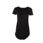 Women Plus Size Mini Dress Sexy Short Sleeve Side Slit Casual Tops Party T Shirt Dress