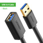 Ugreen USB Extension Cable USB 3.0 Cable for Smart TV PS4 Xbox One SSD USB3.0 2.0 to Extender Data Cord Mini USB Extension Cable