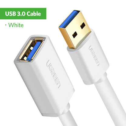 Ugreen USB Extension Cable USB 3.0 Cable for Smart TV PS4 Xbox One SSD USB3.0 2.0 to Extender Data Cord Mini USB Extension Cable